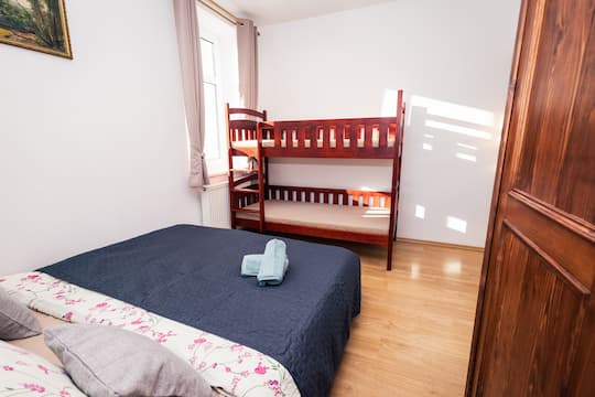 Apartmán Černý Důl Ložnice