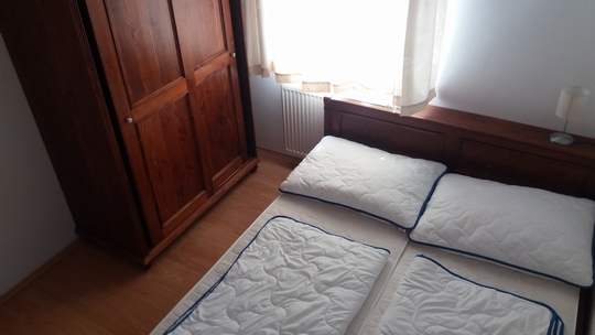 Apartmán Černý Důl Ložnice